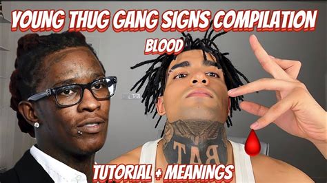 young thug gang signs